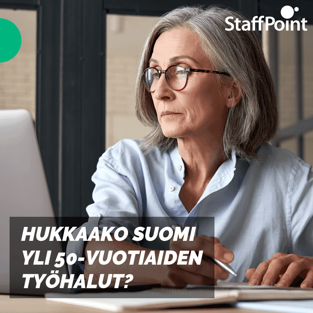 Hukkaako Suomi +55-vuotiaiden työhalut?