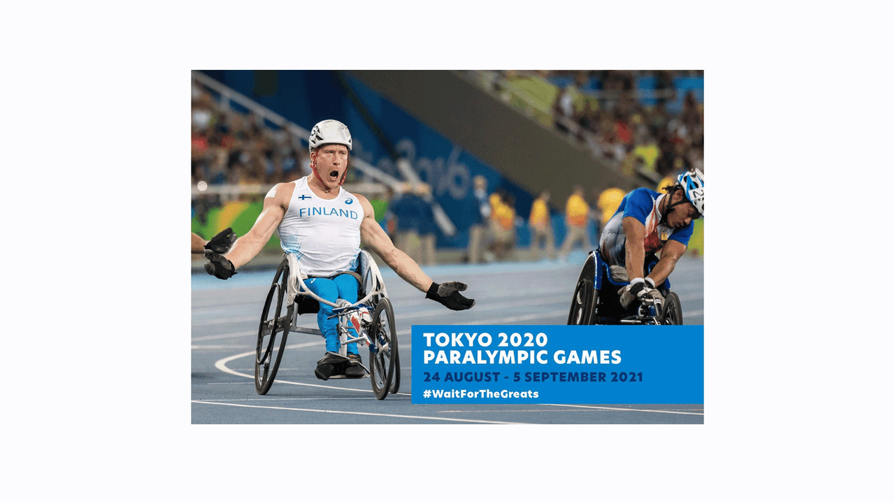 Paralympiakomitean kuvassa on kelaaja Leo-Pekka Tähti kilpailussa.