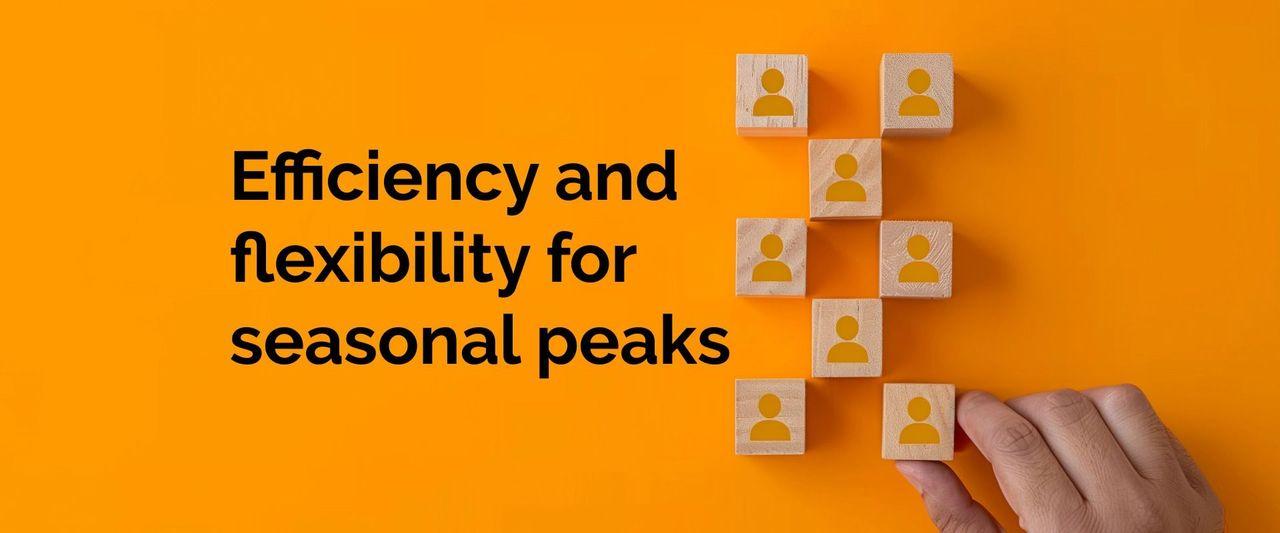 Effiency and flexibility for seasonal peaks