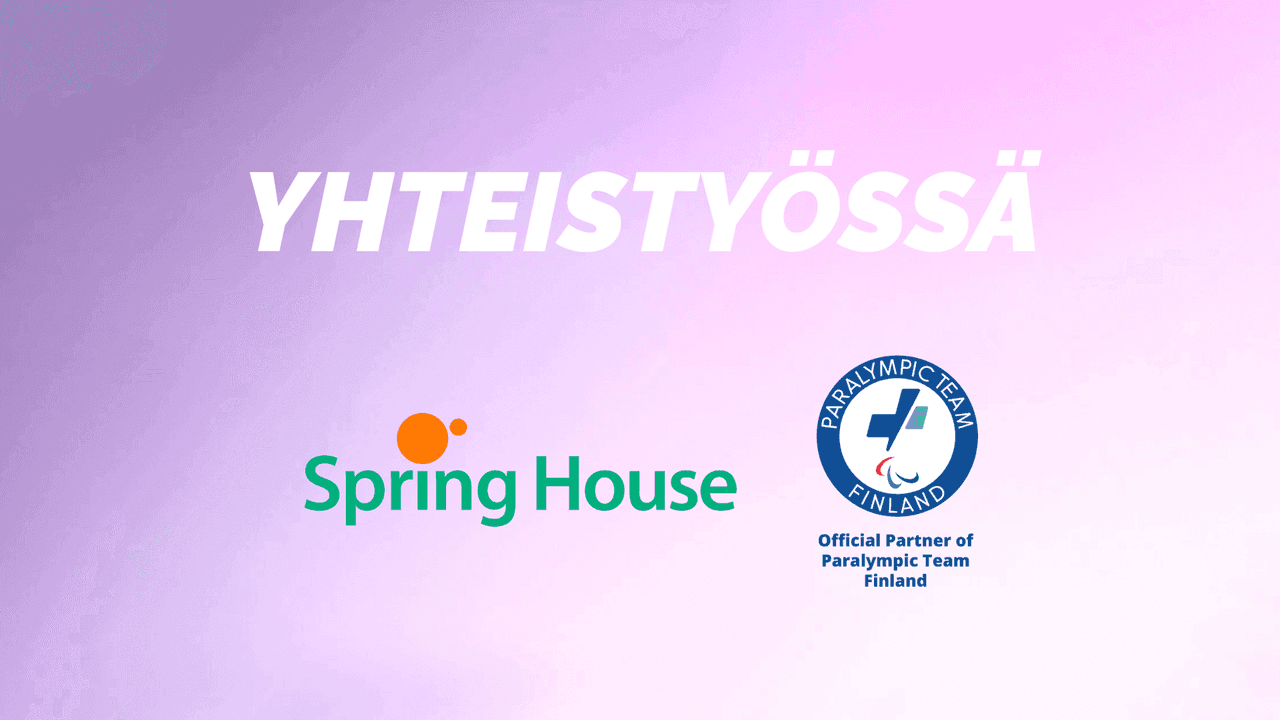 Spring Housen ja Suomen Paralympiakomitean logot