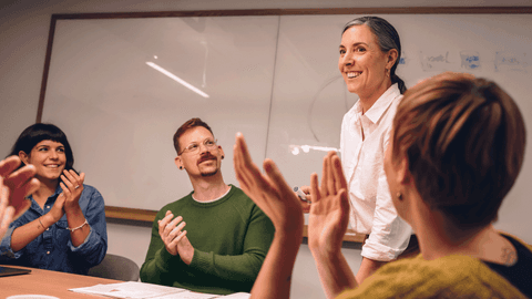 colleagues in a meeting