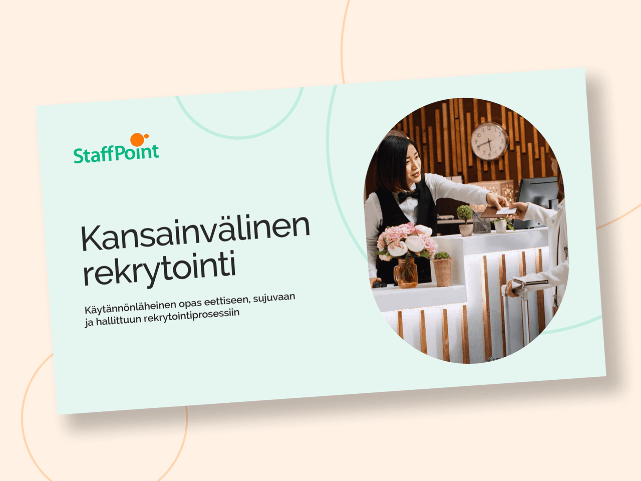 Kansikuva kansainvälinen rekrytointi -oppaasta
