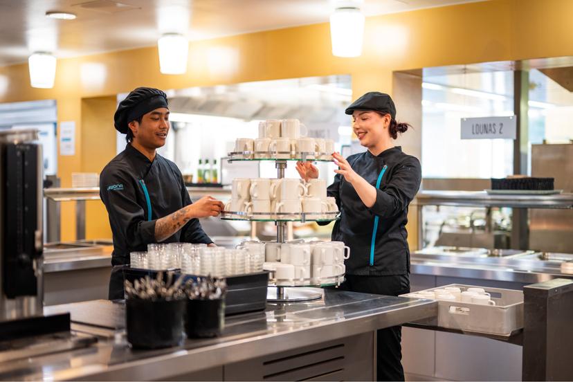 Ravintolatyöntekijä salitehtäviin, Leijona Catering Vekaranjärvi image